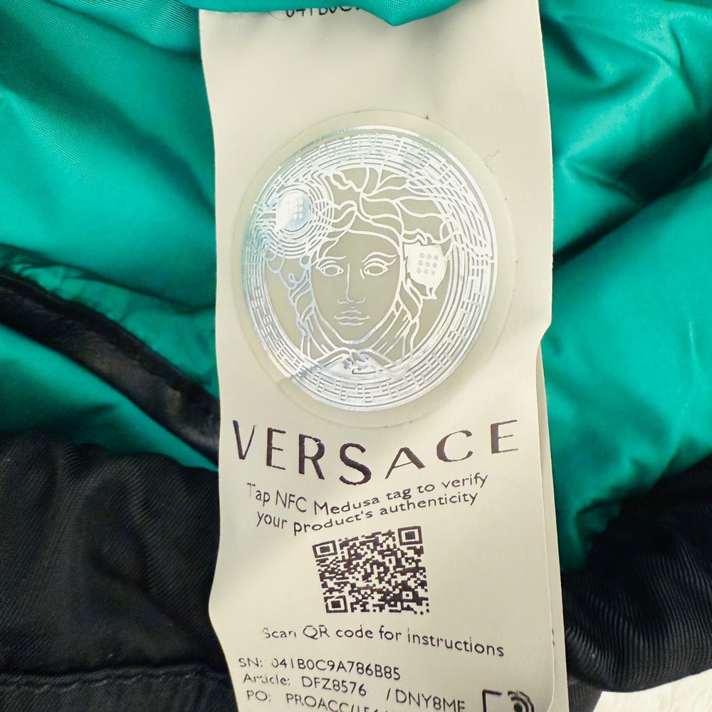 Versace Black Nylon Drawstring Backpack - image 5